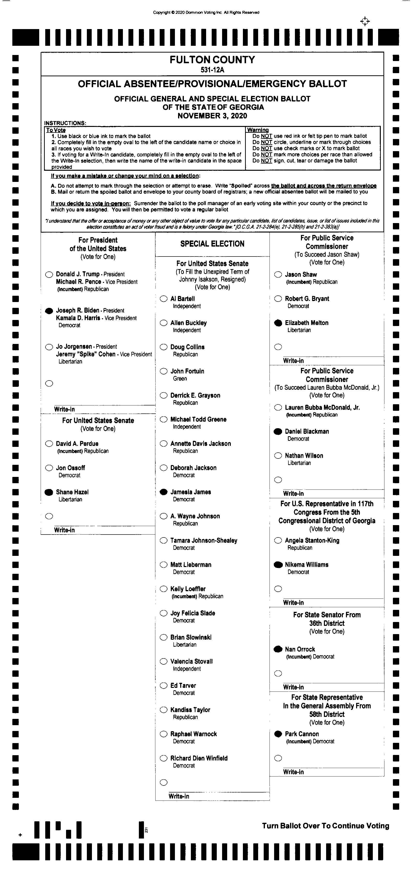 Source Ballot